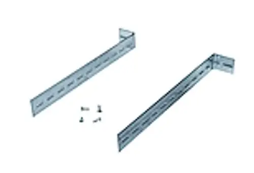 Montagehalter aus Metall mit zwei rechteckigen Profilen und Bohrungen für Schrauben, geeignet für die Installation von Wolf Produkten.